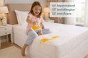 Ver imagem 3 de Protetor de Colchão Solteiro Impermeável Matelado Anti Ácaro 190x90 Branco