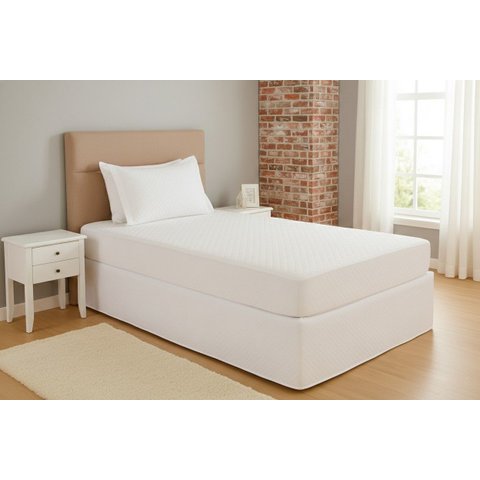 Protetor de Colchão Solteiro Impermeável Matelado Anti Ácaro 190x90 Branco