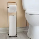 Ver imagem 3 de Suporte de Chão 4 Rolos de Papel Higiênico Cor Preto Arthi