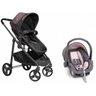 Carrinho de Bebê Moisés Olympus Grafite / Rosa + Bebê Conforto GRRG - Galzerano - 1