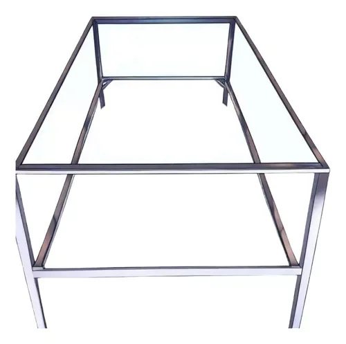 Bancada em Aço Industrial sem Tampo 2mt Estruturas Completa - 1