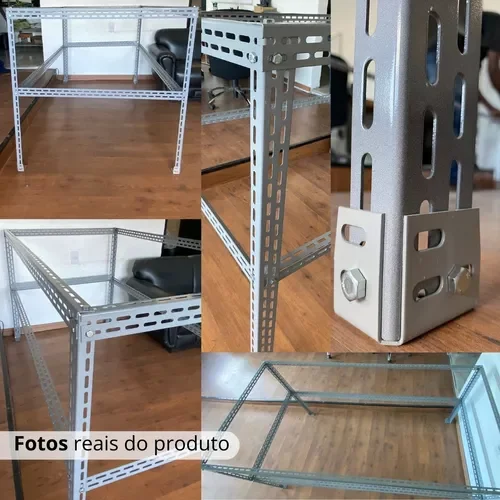 Ver imagem 2 de Bancada em Aço Industrial sem Tampo 2mt Estruturas Completa