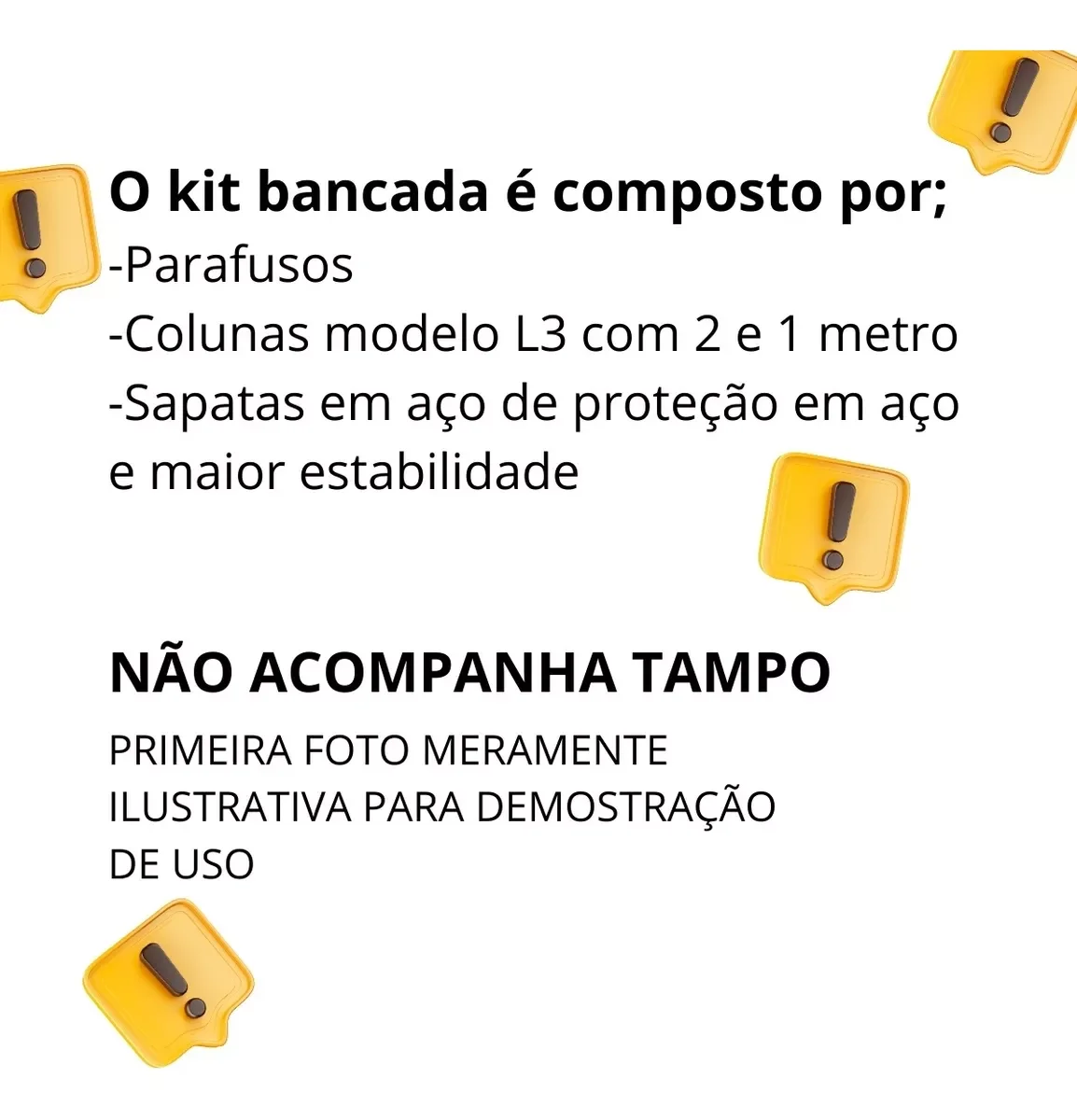 Ver imagem 3 de Bancada em Aço Industrial sem Tampo 2mt Estruturas Completa