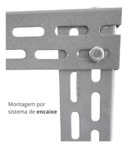 Bancada em Aço Industrial sem Tampo 2mt Estruturas Completa - 6
