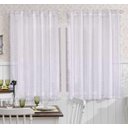 Ver imagem 1 de Cortina para Cozinha 2,70mx1,20m com Ilhós para Varão com Voil e Forro Pérola