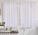 Ver imagem 1 de Cortina para Cozinha 2,70mx1,20m com Ilhós para Varão com Voil e Forro Pérola