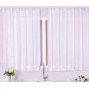 Ver imagem 3 de Cortina para Cozinha 2,70mx1,20m com Ilhós para Varão com Voil e Forro Pérola