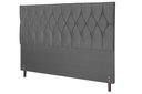 Ver imagem 1 de Cabeceira Madri Chumbo Estofada para Cama Box Casal King Size 195cm Quarto Luxo Jbe Móveis