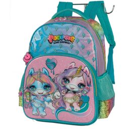 Mochila Infantil Escolar Poopsie Slime Verde Luxcel - 1