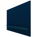 Ver imagem 3 de Painel Ripado 230x250 com Led para Tv 85 Polegadas Nobre Gelius Azul