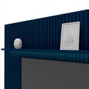Ver imagem 5 de Painel Ripado 230x250 com Led para Tv 85 Polegadas Nobre Gelius Azul