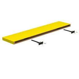 Prateleira Suporte Embutido 120x25cm Amarela - Conceito - 2