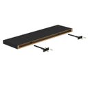 Ver imagem 2 de Prateleira Suporte Embutido 90x25cm Preta - Conceito