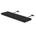 Ver imagem 4 de Prateleira Suporte Embutido 90x25cm Preta - Conceito