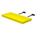 Ver imagem 4 de Prateleira Suporte Embutido 60x25cm Amarela - Conceito
