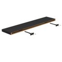 Ver imagem 2 de Prateleira Suporte Embutido 120x25cm Preta - Conceito