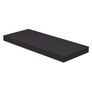 Prateleira Suporte Embutido 60x25cm Preta - Conceito