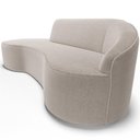 Ver mais imagens de Sofá 5 Lugares Curvo Sala de Estar Living Firenze Direito D02 Bouclê Creme 300 cm B-54 - Lyam