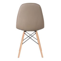 Kit 2 Cadeiras Eames Eiffel Botonê - Nude - Base de Madeira Clara - 4