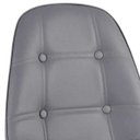 Ver imagem 5 de Kit 6 Cadeiras Eames Eiffel Botonê - Cinza Escuro - Base de Madeira Clara