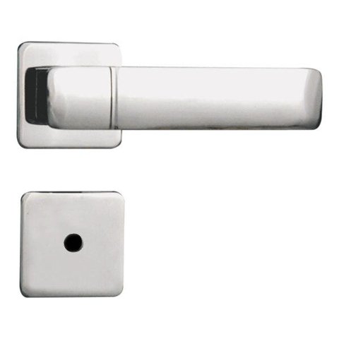 Fechadura para Banheiro Roseta Aço 40mm MGM Capri