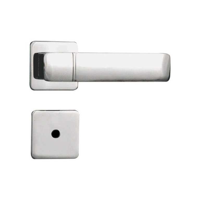 Fechadura para Banheiro Roseta Aço 40mm MGM Capri Fechadura para Banheiro Roseta Aço 40mm MGM Capri