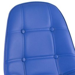 Kit 4 Cadeiras Eames Eiffel Botonê - Azul - Base de Madeira Clara - 5