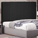 Ver imagem 2 de Cabeceira Estofada Cama Box Casal Ravenna 140cm Suede Preto - Desk Design