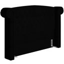 Ver imagem 2 de Cabeceira Cama Box Casal 160cm Sofia Bouclê Preto
