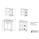 Ver imagem 4 de Gabinete de Banheiro com Cuba e Espelheira 60cm Multimóveis Cr10133 Carvalho Nature-arenas
