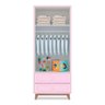 Guarda-roupa Infantil Kevin 2 Portas 2 Gavetas Mdf Tuboarte Rosa - 2