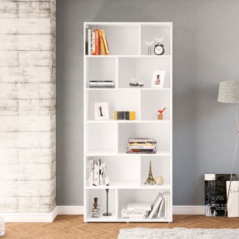 Estante Xangai 90cm 12 Nichos 160441 Politorno Branco