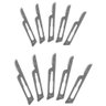 Estilete Lâmina Corte Precisão Cirúrgica Bisturi Cirúrgico Profissional Navalha Kit 10 Lâminas - 15# - 4