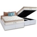 Ver imagem 1 de Cama Box Baú : Colchão Molas Ensacadas D Angelis Anjos Superlastic King Best + Base Crc Courano