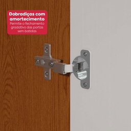 Guarda-roupa Casal 100% Mdf 8 Portas Easy Glow com Pés Frassino/off White - 7