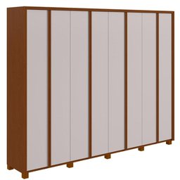 Guarda-roupa Casal 100% Mdf 8 Portas Easy Glow com Pés Frassino/off White - 2