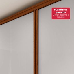 Guarda-roupa Casal 100% Mdf 8 Portas Easy Glow com Pés Frassino/off White - 9
