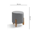 Ver imagem 4 de Puff Banqueta Luxor Redondo Fácil Montagem P/ Salas Recepção