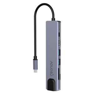 Cabo Adaptador Usb-c para Hdmi, Ethernet Cartões, Usb 3.0 Geonav