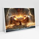 Ver imagem 2 de Quadro Decorativo Jesus Pão Ceia Sala Quarto Casa Escritório