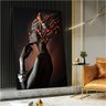 Quadro Mulher Africana Premium:90x60 cm/BRANCA - 2