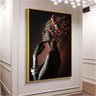 Quadro Mulher Africana Premium:90x60 cm/BRANCA - 7