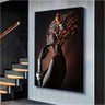 Quadro Mulher Africana Premium:90x60 cm/BRANCA - 4