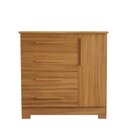 Ver imagem 6 de Cômoda para Quarto 4 Gavetas 108,2x108cm Marrom/Freijó