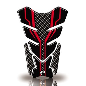 Protetor de Tanque Adesivo Moto Cg Twister Factor Fazer Gsx-s Cobra Motoparts Preto Vermelho