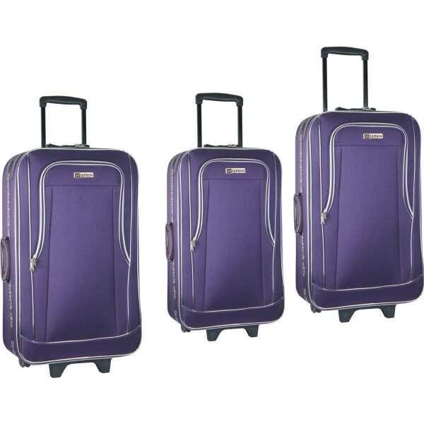 Mala de Viagem SP 8500 Roxa com 03 Pecas | MadeiraMadeira