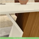 Ver imagem 6 de Mesa de Jantar 6 Lugares 160cm Tampo MDF 25mm Retangular Stel Casa 812 Branca