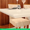 Ver imagem 4 de Mesa de Jantar 6 Lugares 160cm Tampo MDF 25mm Retangular Stel Casa 812 Branca