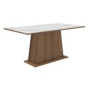 Ver imagem 6 de Conjunto Sala de Jantar Tampo de Vidro 6 Cadeiras Rustic/Branco/Imperial Tulipa Madesa