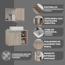 Ver imagem 7 de Conjunto de Gabinete Banheiro Virtus 60cm com Cuba e Espelheira